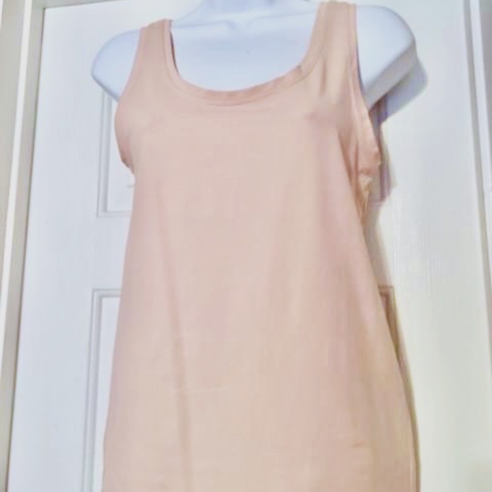 Karen Kane Pinkish Beige Sleeveless Top Sz L